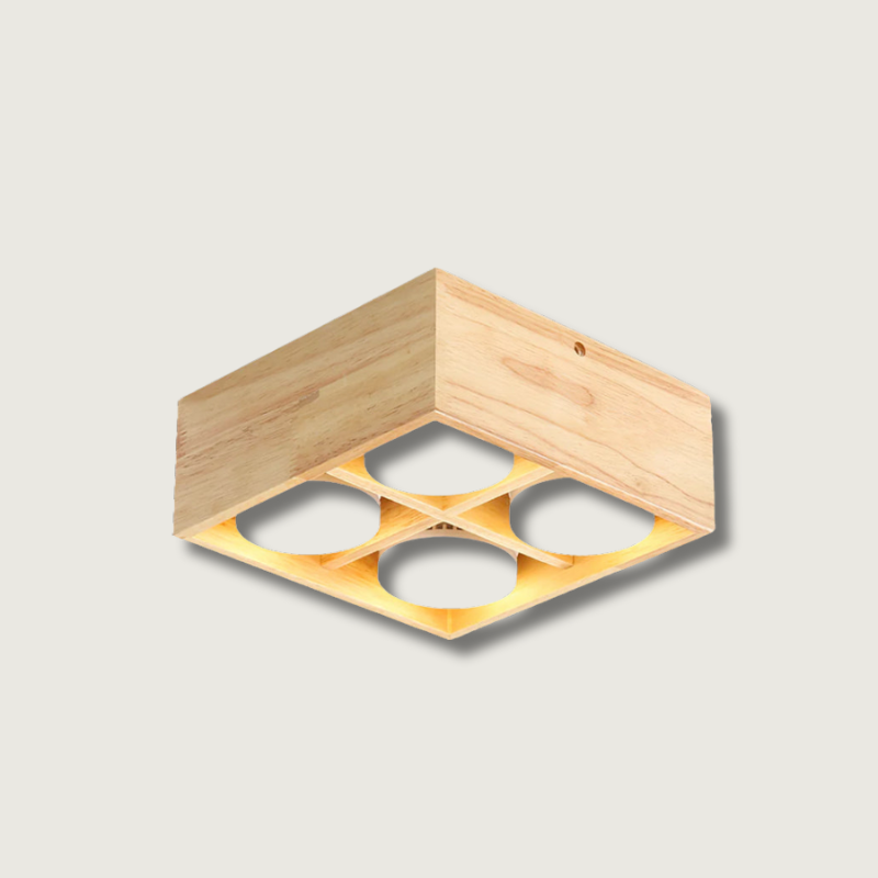 OzawaGlow™ Deckenleuchte – Holz-LED-Deckenlampe für warme Wohnatmosphäre