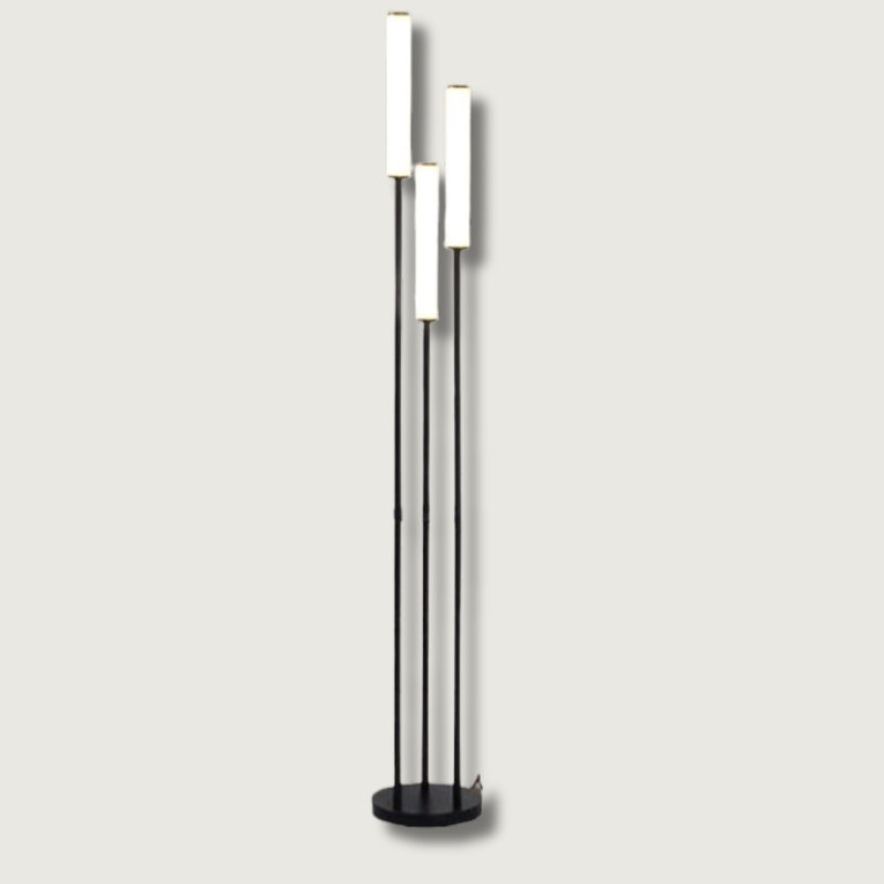 GlowRack™ LED Stehlampe mit Regal – Dimmbare Aluminium-Bodenleuchte mit Ablage & Fernbedienung
