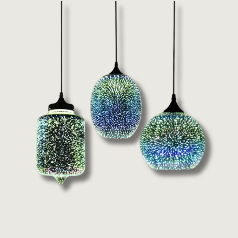 SphereGlow™ Glas-Pendelleuchte – Sternenlicht-Design aus Glasstein für stilvolle Räume