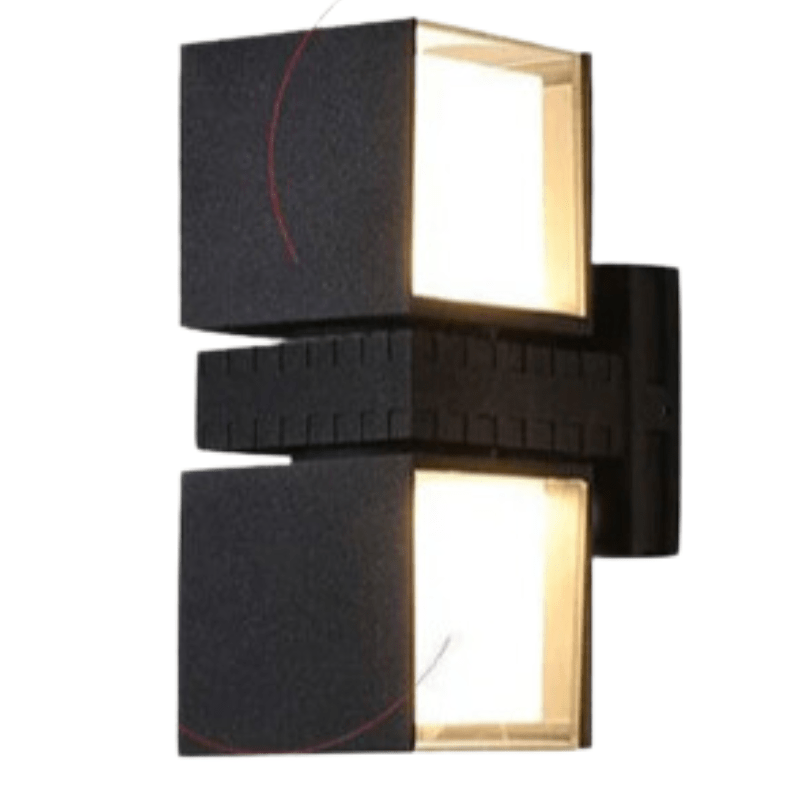 FlexaWall™ Adjustable Waterproof Outdoor Wall Lamp – Verstellbare Außenwandleuchte in Schwarz