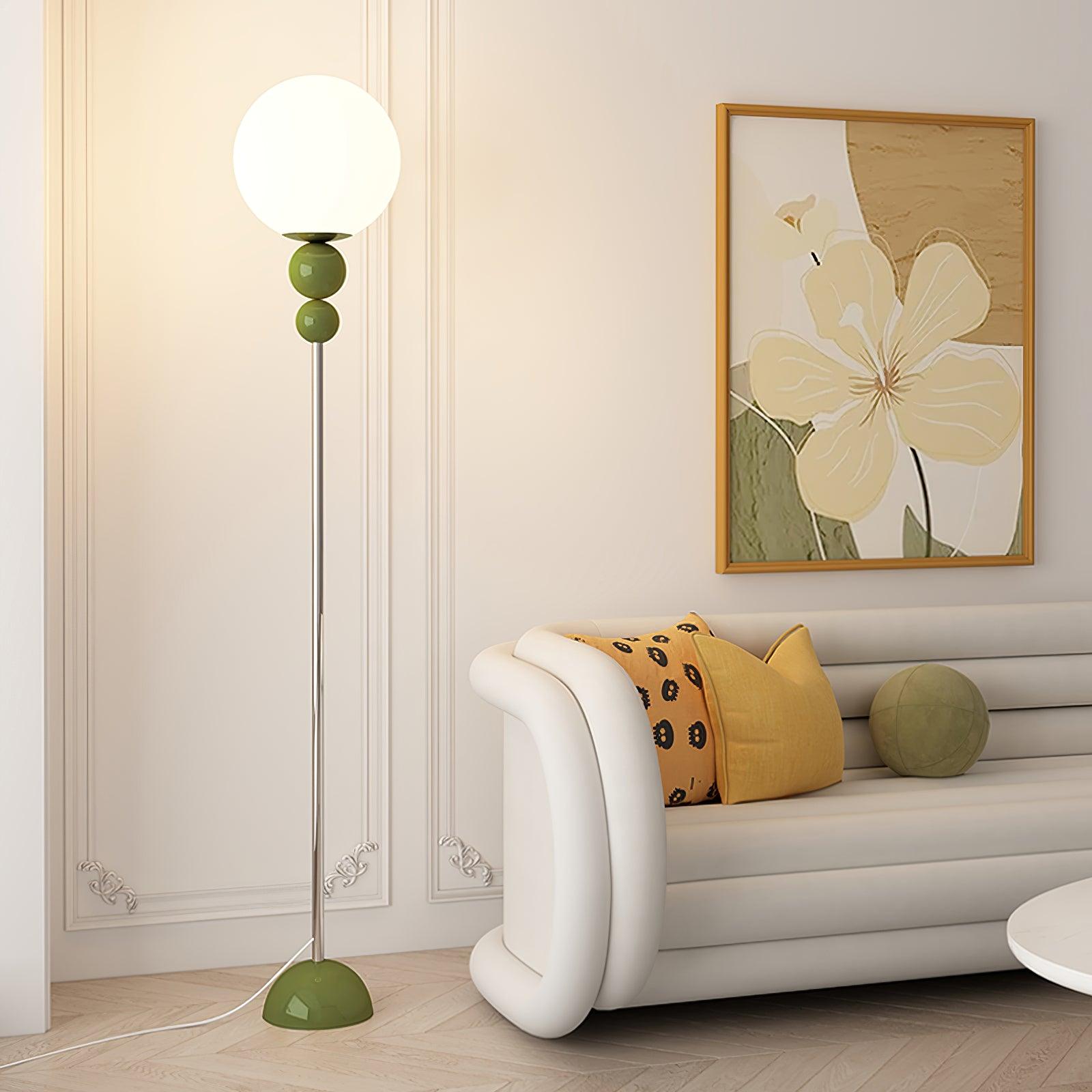 Brivon™ Minimalist Elegance Floor Lamp – Design-Stehlampe mit Opalglas im Mid-Century-Stil