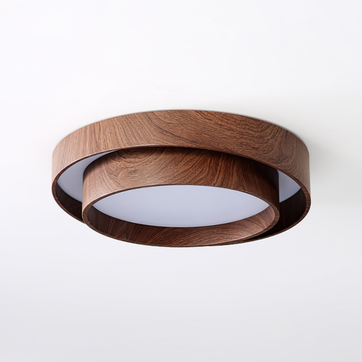 VaakoGlow™ – Moderne LED-Deckenleuchte in edler Walnuss-Optik