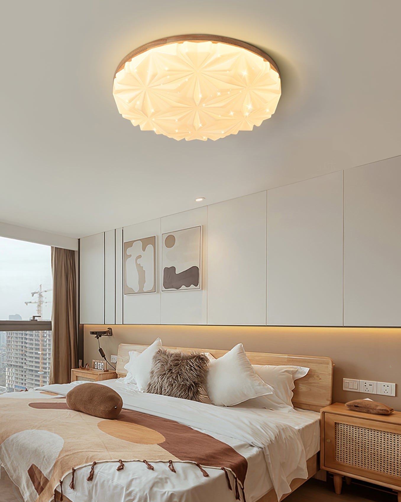 VennerAura™ Deckenleuchte – Natürliche LED-Deckenlampe mit Holzdesign für warme Wohnräume