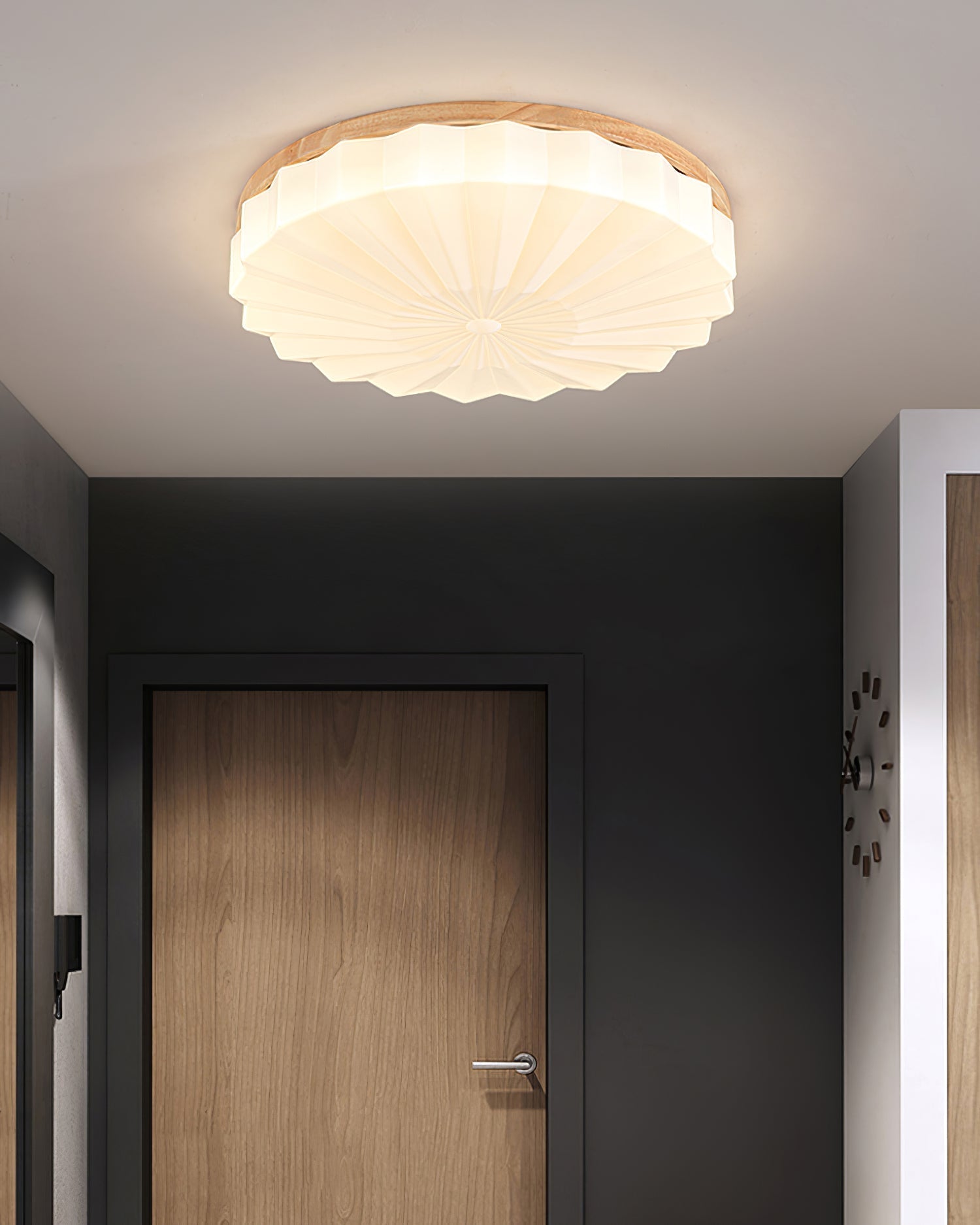 VennerAura™ Deckenleuchte – Natürliche LED-Deckenlampe mit Holzdesign für warme Wohnräume