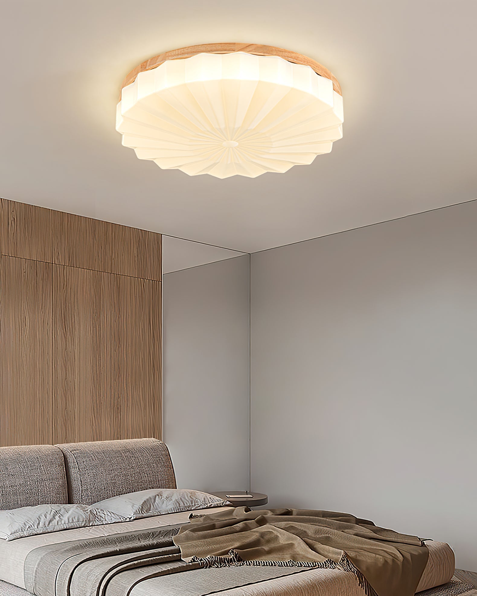 VennerAura™ Deckenleuchte – Natürliche LED-Deckenlampe mit Holzdesign für warme Wohnräume