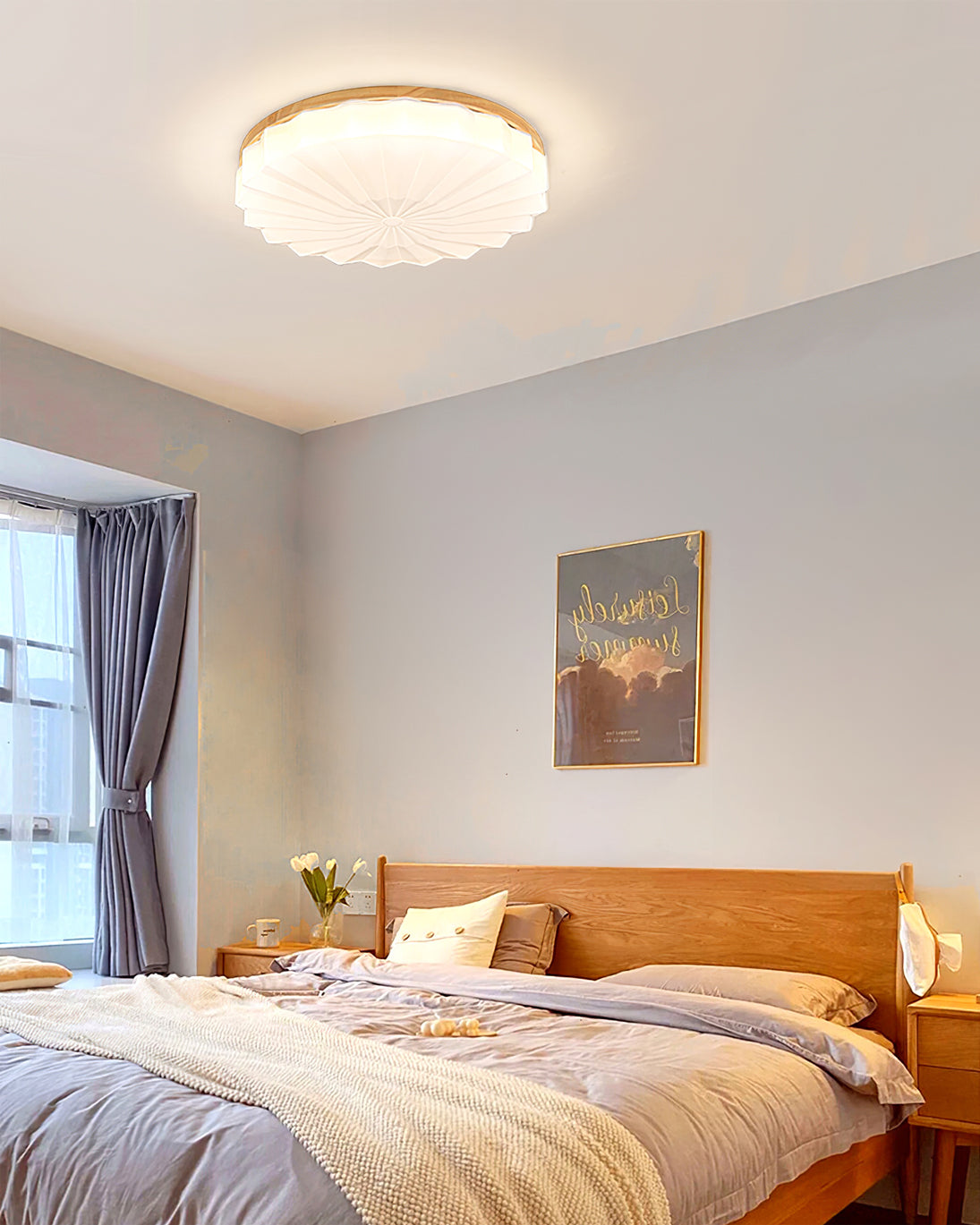 VennerAura™ Deckenleuchte – Natürliche LED-Deckenlampe mit Holzdesign für warme Wohnräume