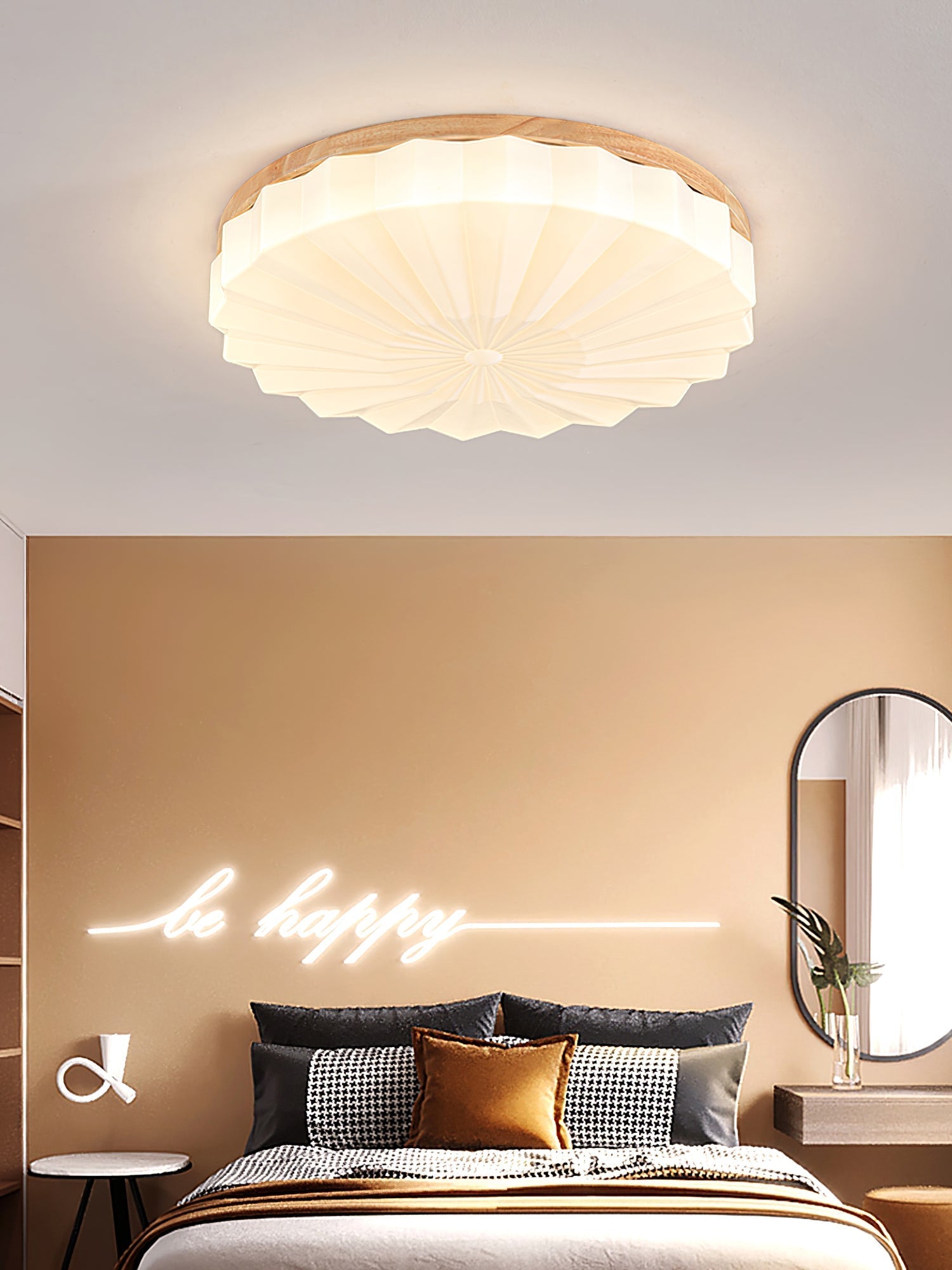 VennerAura™ Deckenleuchte – Natürliche LED-Deckenlampe mit Holzdesign für warme Wohnräume