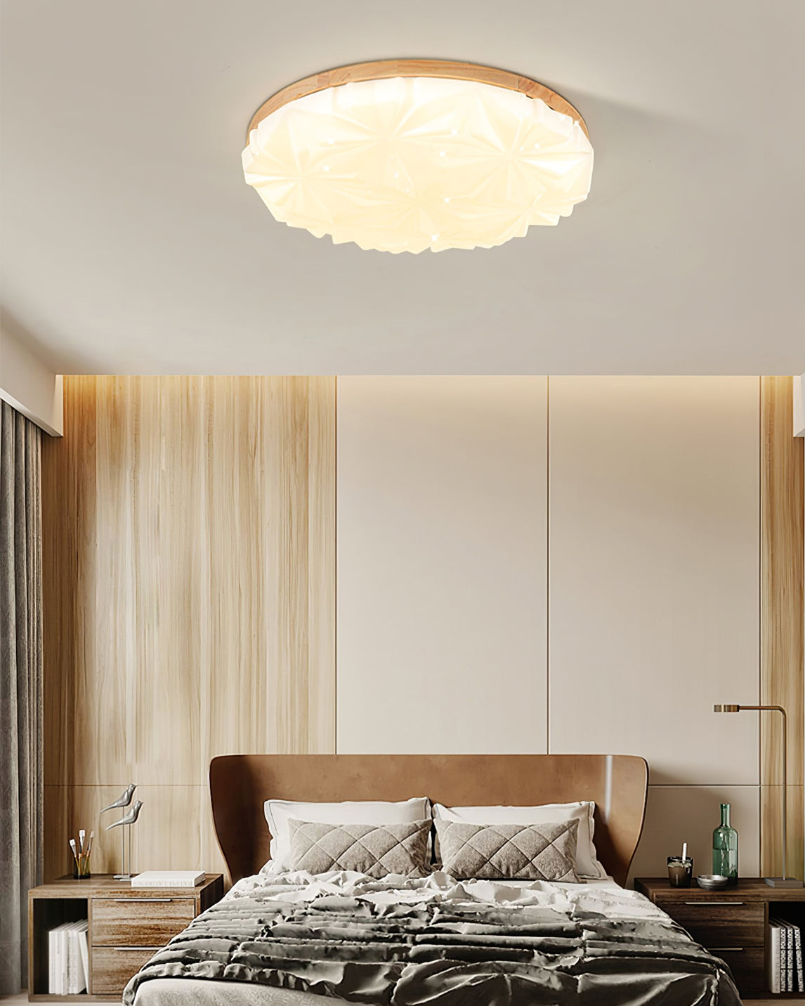 VennerAura™ Deckenleuchte – Natürliche LED-Deckenlampe mit Holzdesign für warme Wohnräume