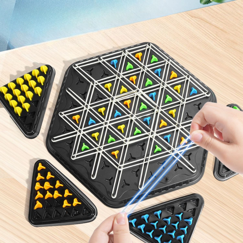 MindMaze™ Logik-Brettspiel für Kinder – Strategisches Familien-Spiel ab 6 Jahren mit Geschicklichkeit & Gummibändern