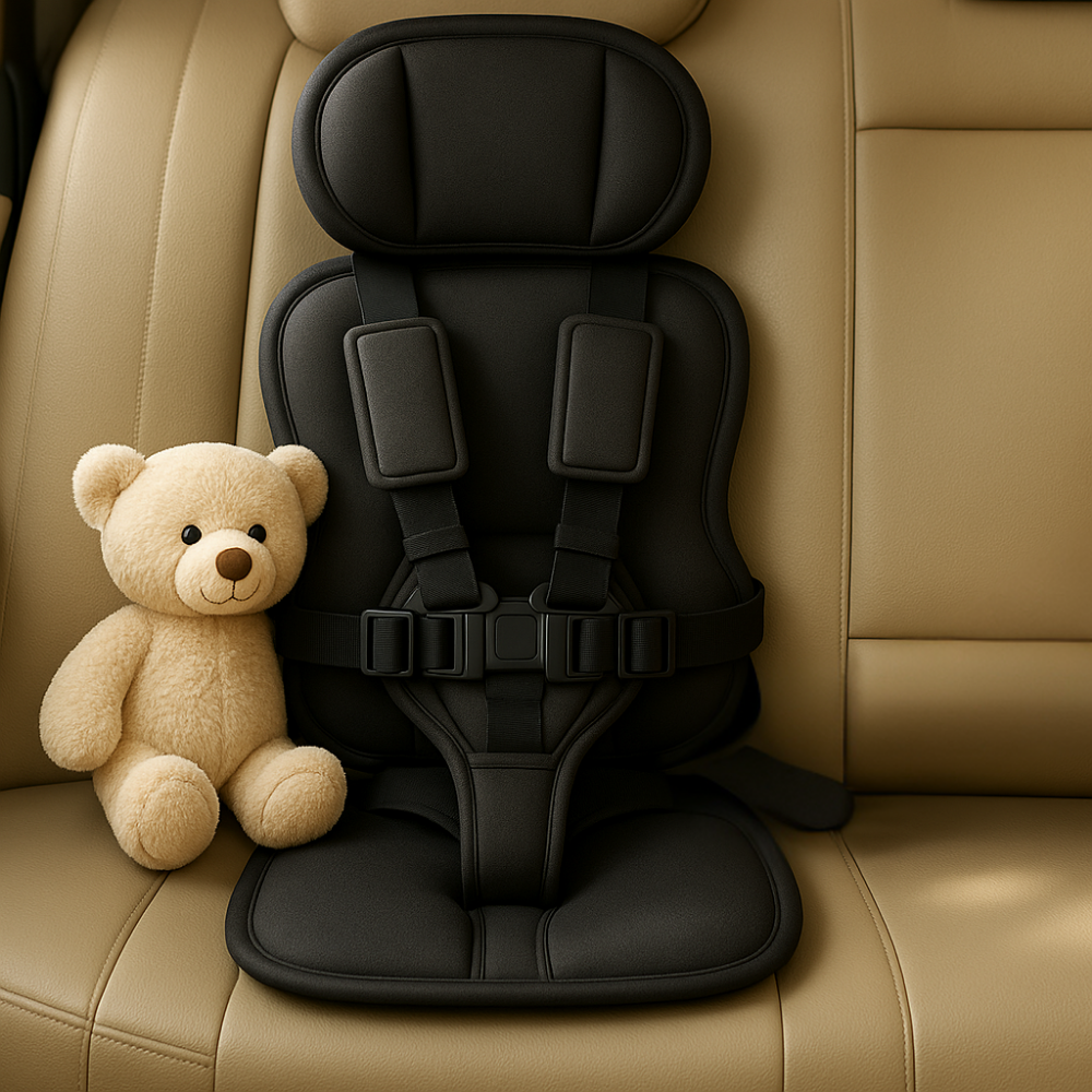SafeTrek™ – Tragbarer Kindersitz mit Sicherheitsgurt, Slim & Kompaktes Design – Reisesitz für Kinder & Kleinkinder