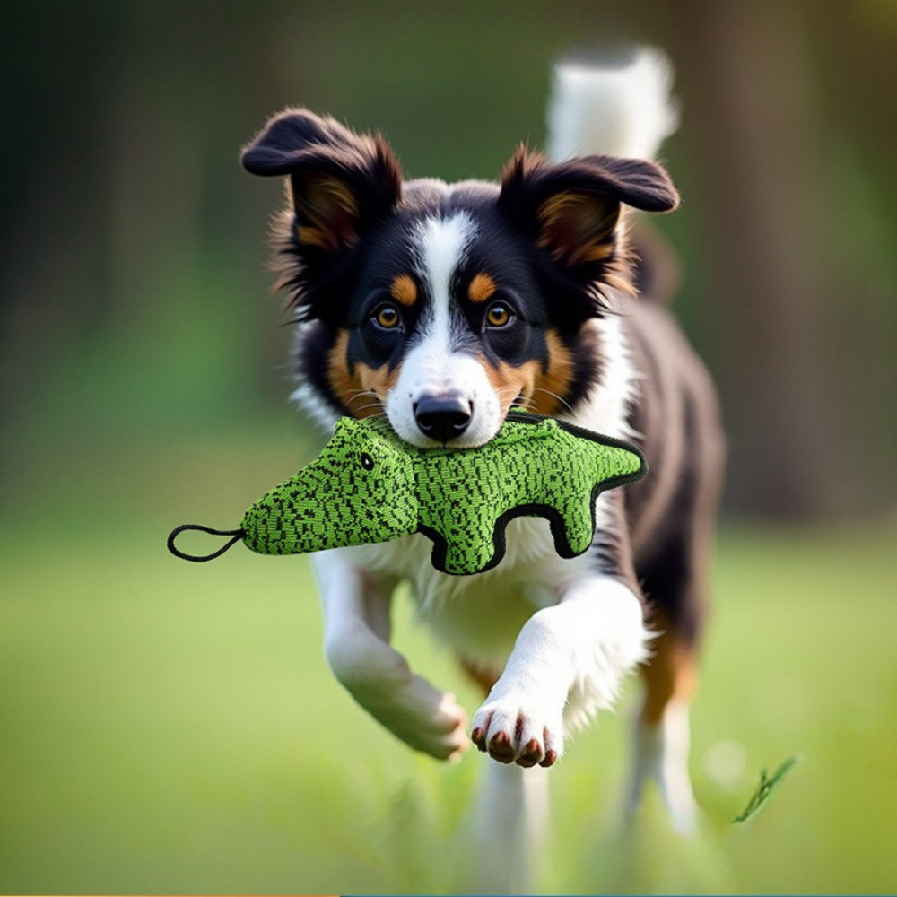 TuffPaw™ Unzerstörbares Hundespielzeug – Kaubeständiges Nylon Quietschspielzeug für starke Kauer