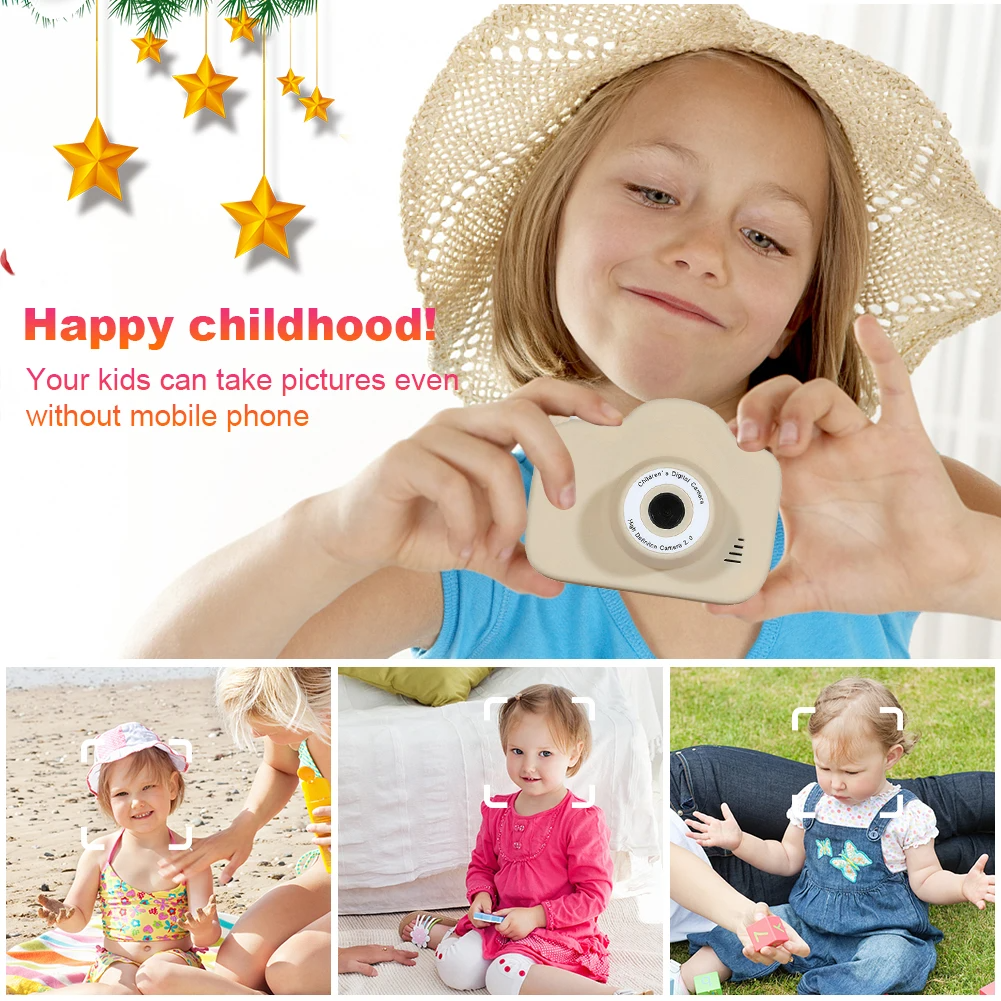 PlayQuest™ Kinderkamera – 1080p HD, 2000W Sensor, 2.0" Display, Spiele & Filter