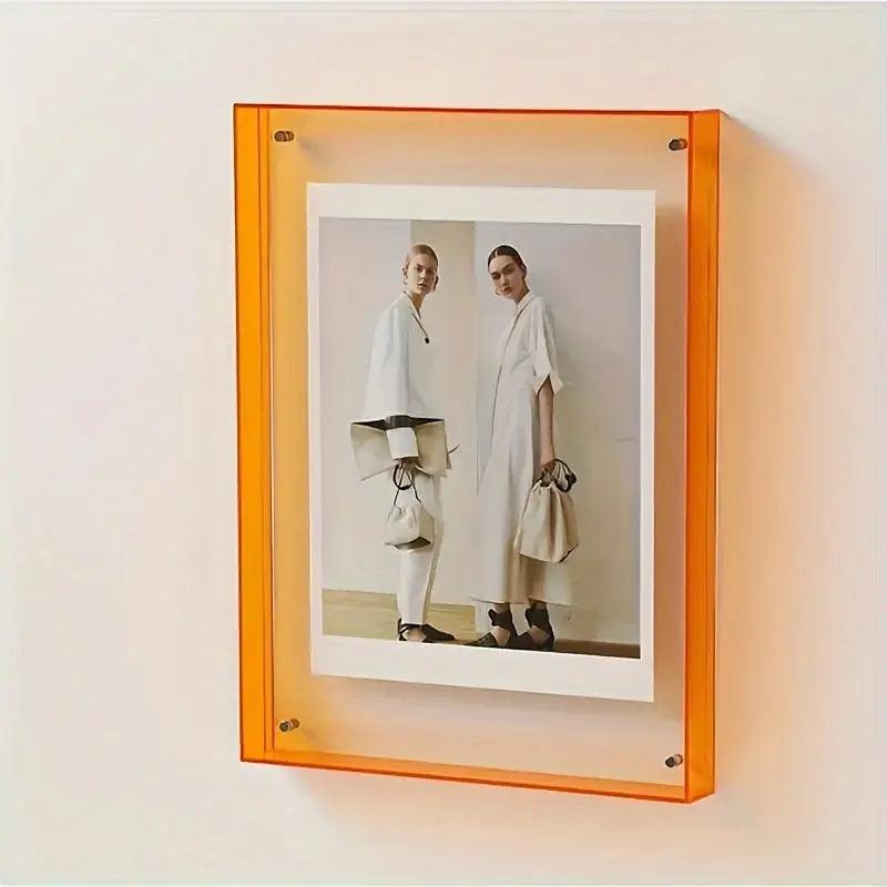 AuraFrame™ – Transparenter Neon-Licht Bilderrahmen im minimalistischen Design