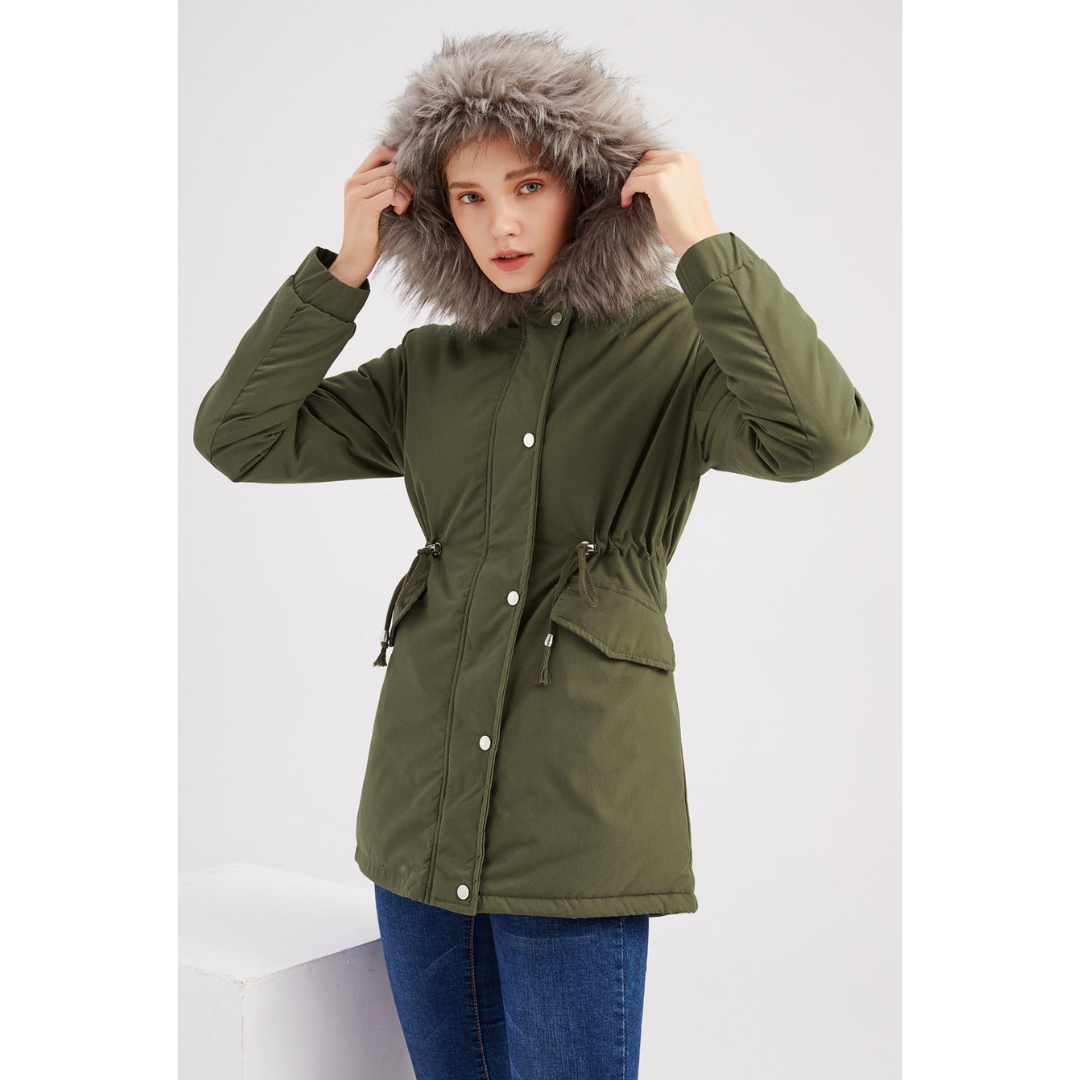 Caira | Damen Warmer Kapuzen-Parka – Winterjacke für Komfort & Schutz
