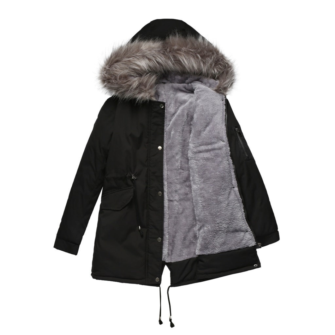 Caira | Damen Warmer Kapuzen-Parka – Winterjacke für Komfort & Schutz