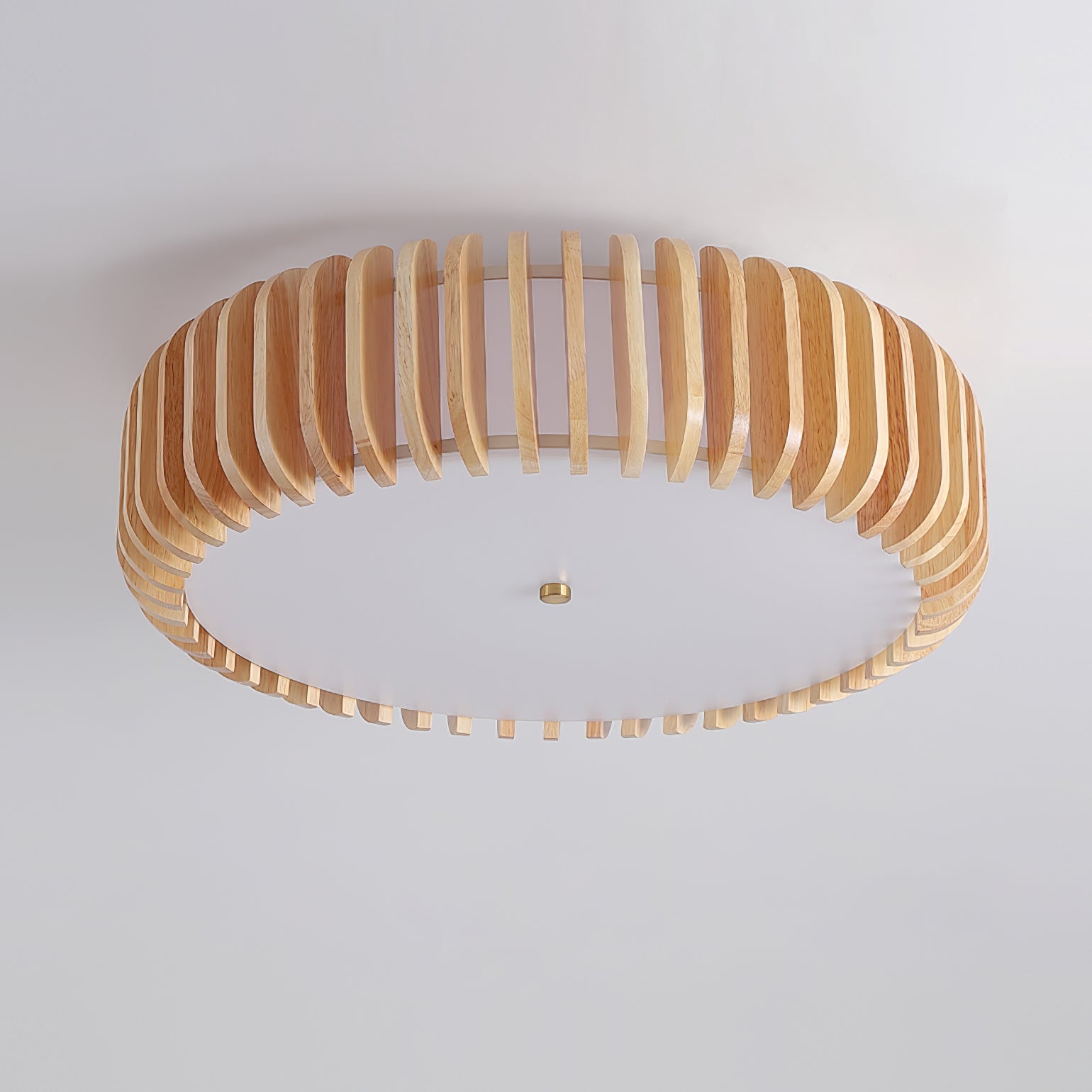 TimberTamburo™ Deckenleuchte – Natürliche Holz-Designlampe mit warmem LED-Licht