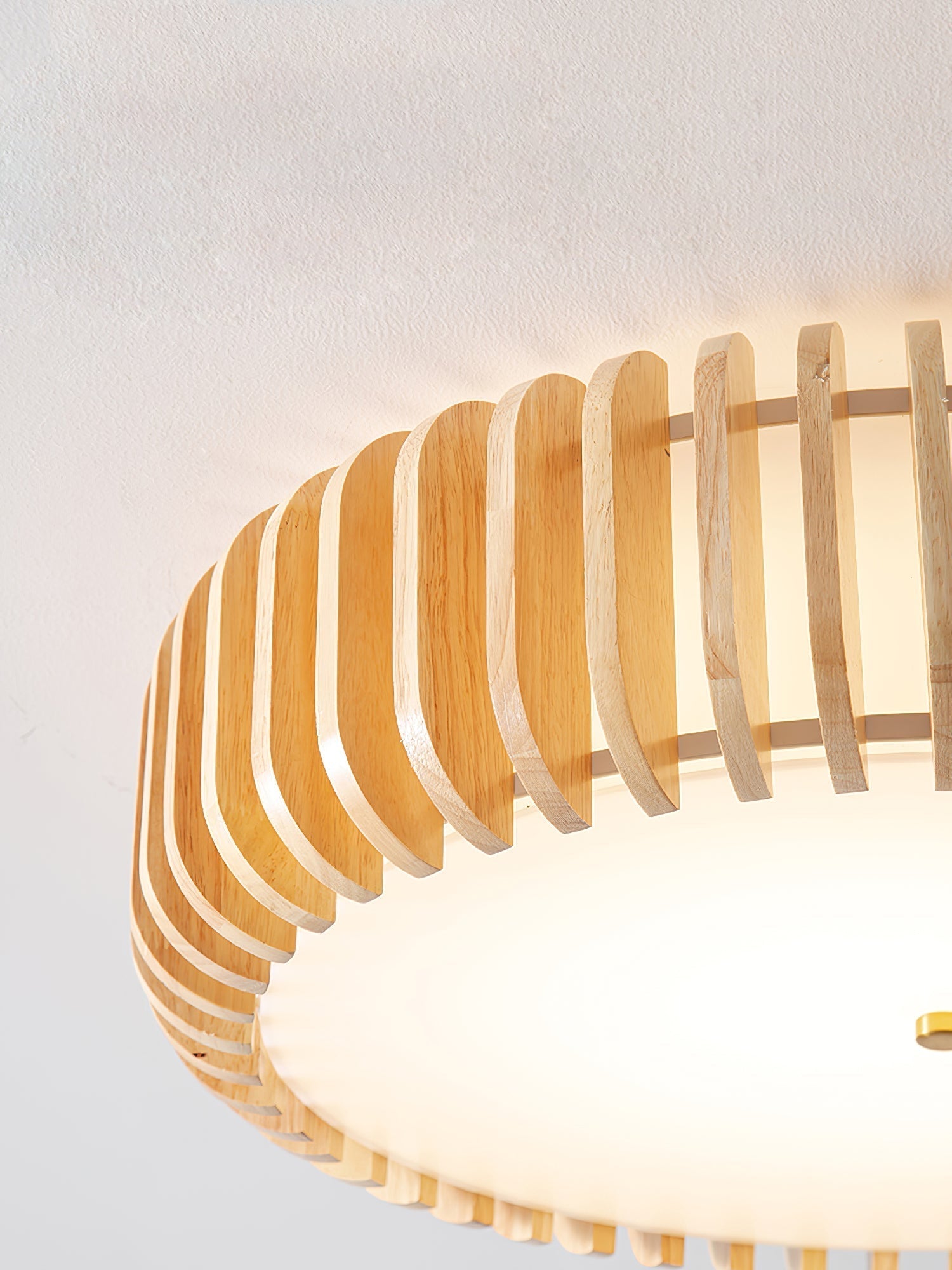 TimberTamburo™ Deckenleuchte – Natürliche Holz-Designlampe mit warmem LED-Licht