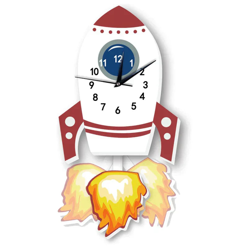 ZooClock™ – Kinder Pendeluhr mit Tierdesign, Lernuhr für Kinderzimmer, 30 cm