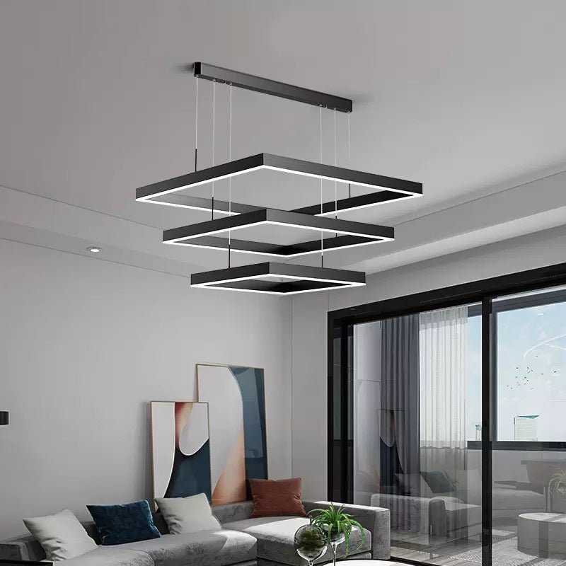 AuraGlow™ LED-Deckenleuchte – Dimmbarer Designer-Kronleuchter für moderne Wohnräume