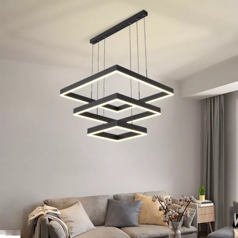 AuraGlow™ LED-Deckenleuchte – Dimmbarer Designer-Kronleuchter für moderne Wohnräume