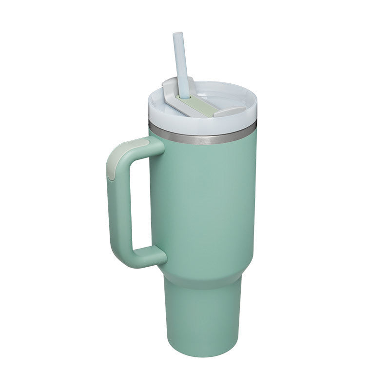 ChillMug™ – Isolierter Trinkbecher mit Griff & Strohhalm | 40 oz Thermobecher für unterwegs
