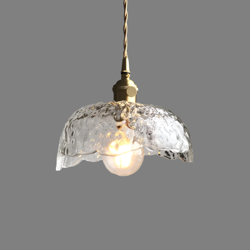 GlasTangle™ Pendelleuchte – Moderne Hängelampe aus Glas & Messing mit kreativem Design (E27)