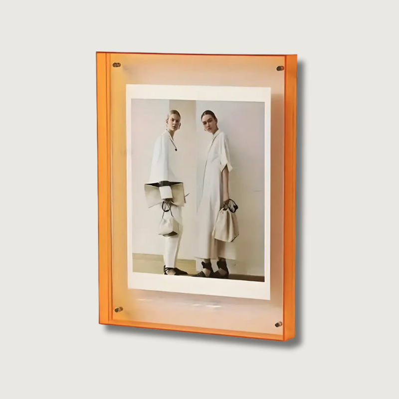 AuraFrame™ – Transparenter Neon-Licht Bilderrahmen im minimalistischen Design