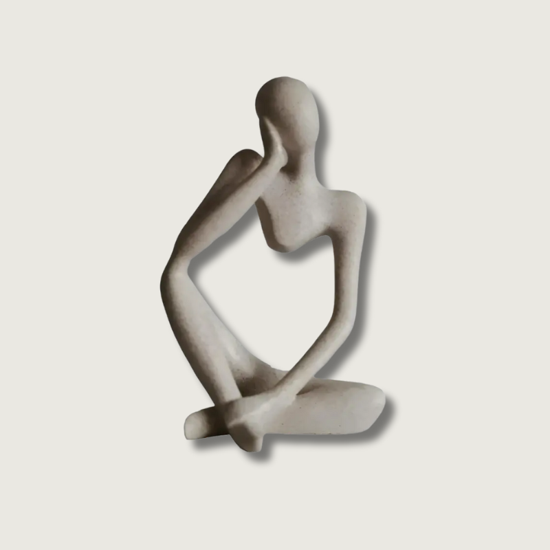 SoulSculpt™ – Abstrakte Denker-Skulptur als moderne Kunstfigur