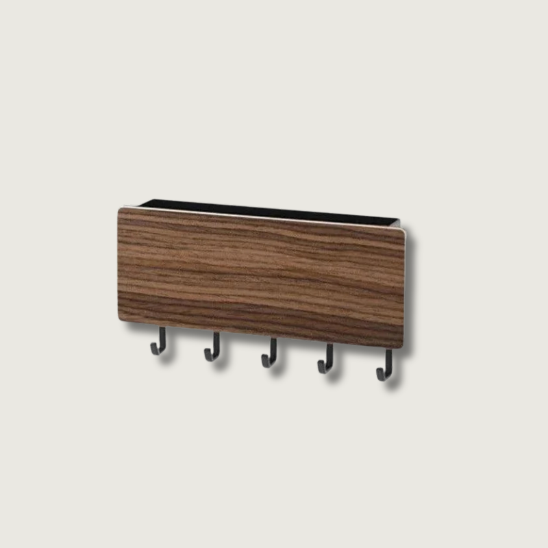 KeyNest™ Schlüsselhalter – Wand-Schlüsselaufbewahrung aus Bambus & ABS im modernen Design