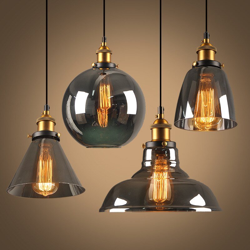 GlassHaven™ – Elegante Industrie-Pendelleuchte aus Glas im Loft-Design