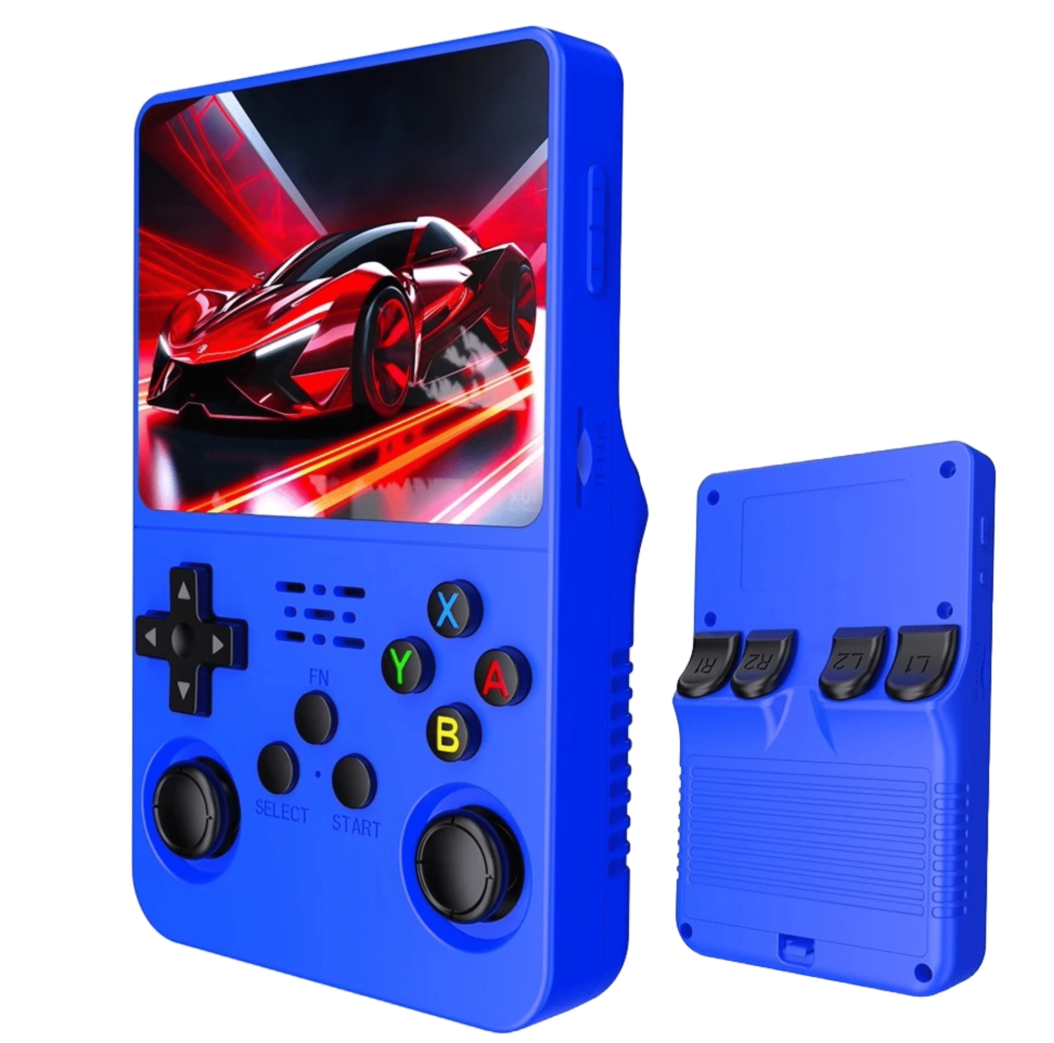 R36S Retro Handheld Spielkonsole – 3,5 Zoll IPS Bildschirm, Linux System, 64GB Speicher, 15.000 Spiele, Tragbare Retro Gaming Konsole - Less Goods