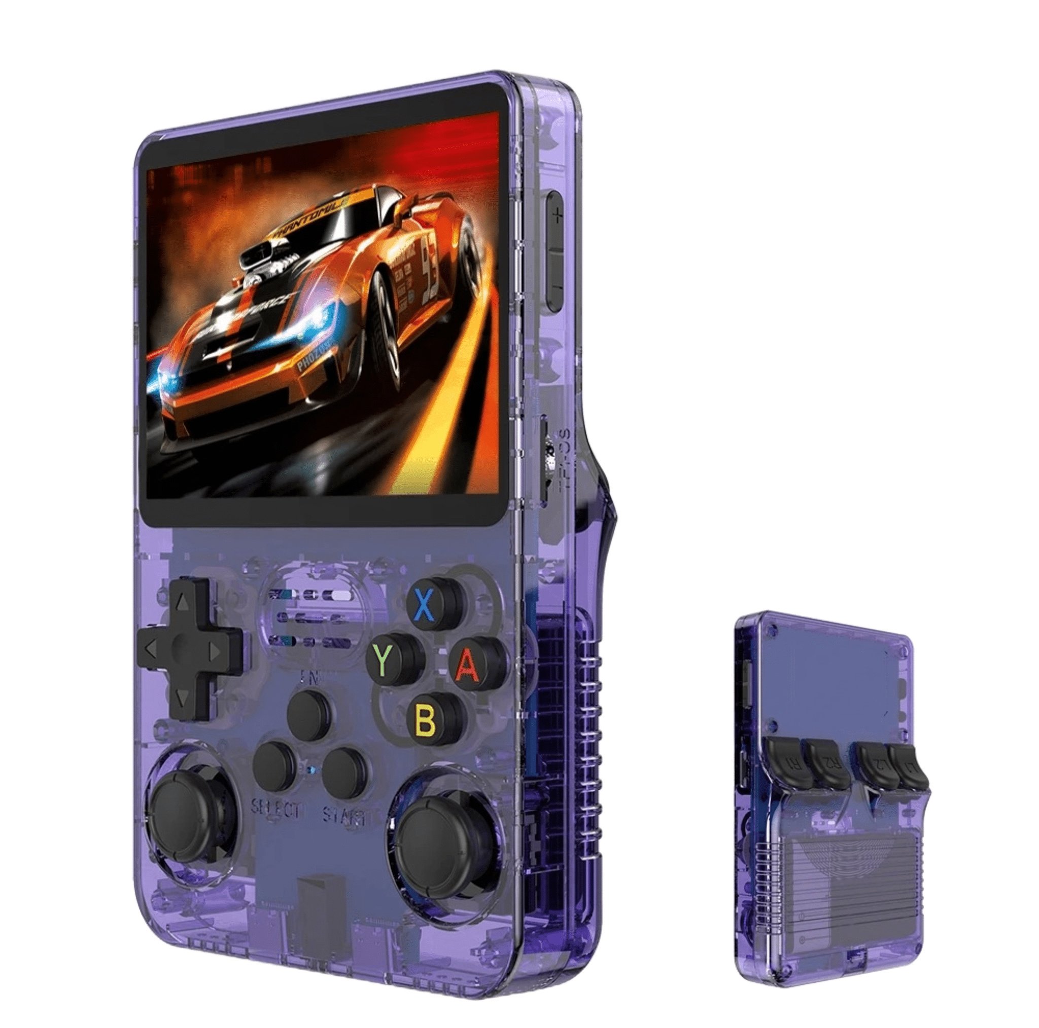R36S Retro Handheld Spielkonsole – 3,5 Zoll IPS Bildschirm, Linux System, 64GB Speicher, 15.000 Spiele, Tragbare Retro Gaming Konsole - Less Goods