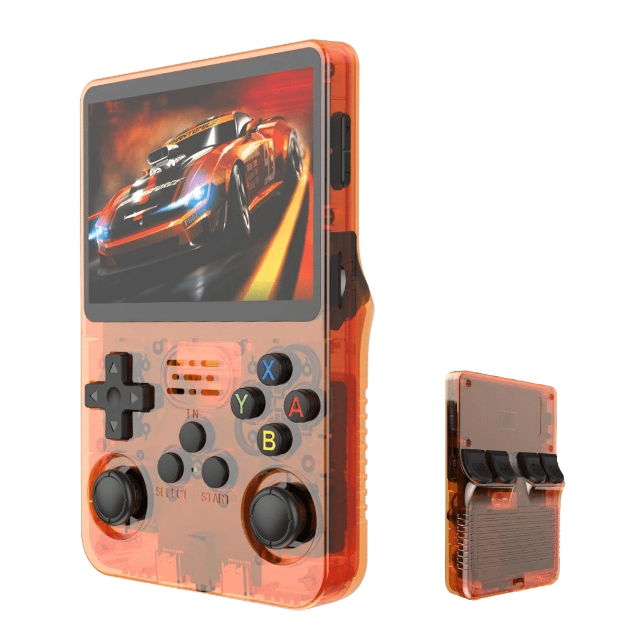 R36S Retro Handheld Spielkonsole – 3,5 Zoll IPS Bildschirm, Linux System, 64GB Speicher, 15.000 Spiele, Tragbare Retro Gaming Konsole - Less Goods