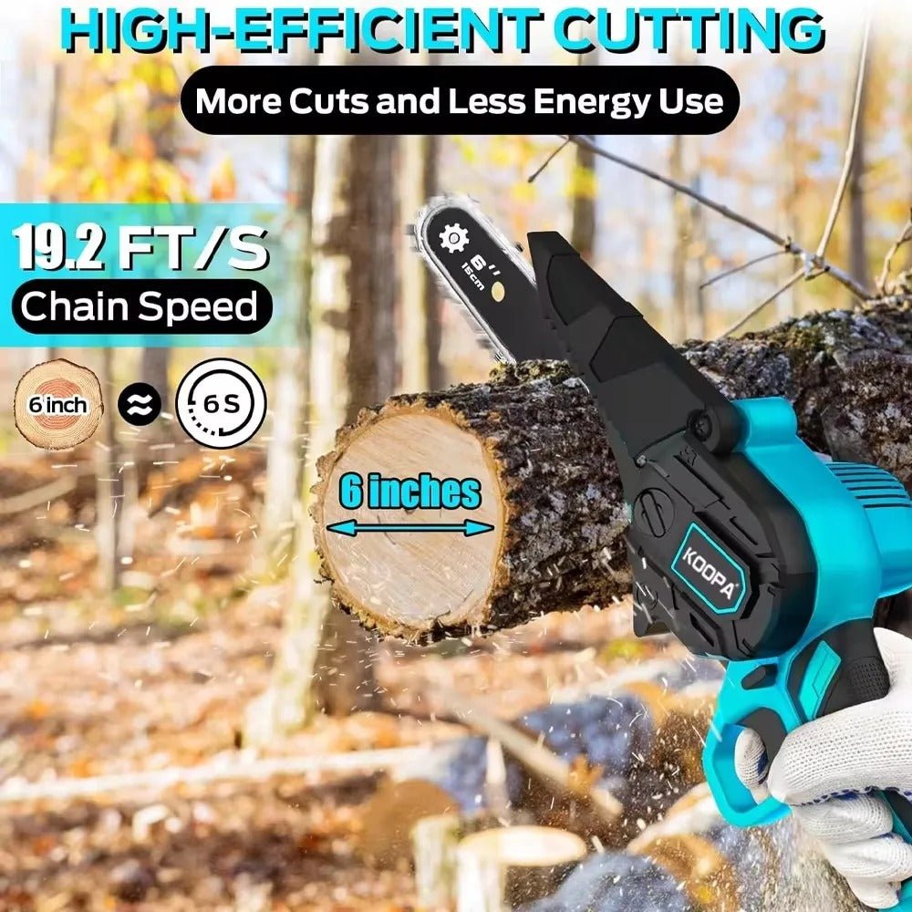 21V Mini Akku - Kettensäge – 15 cm Motorsäge für Makita 18V Akku – Handliche, leistungsstarke Kettensäge mit 550W Motor - Less Goods