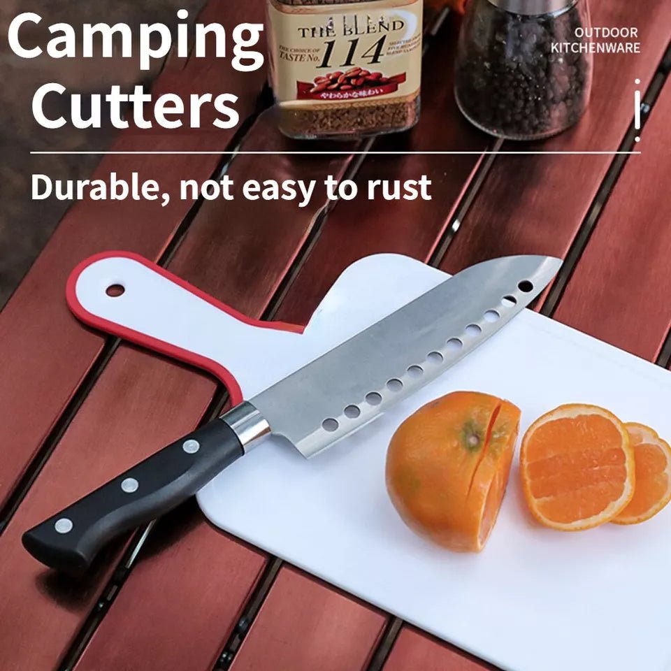 Camping Kochset – 8 - teiliges Camping Geschirr Set mit Besteck und Tragetasche - Less Goods