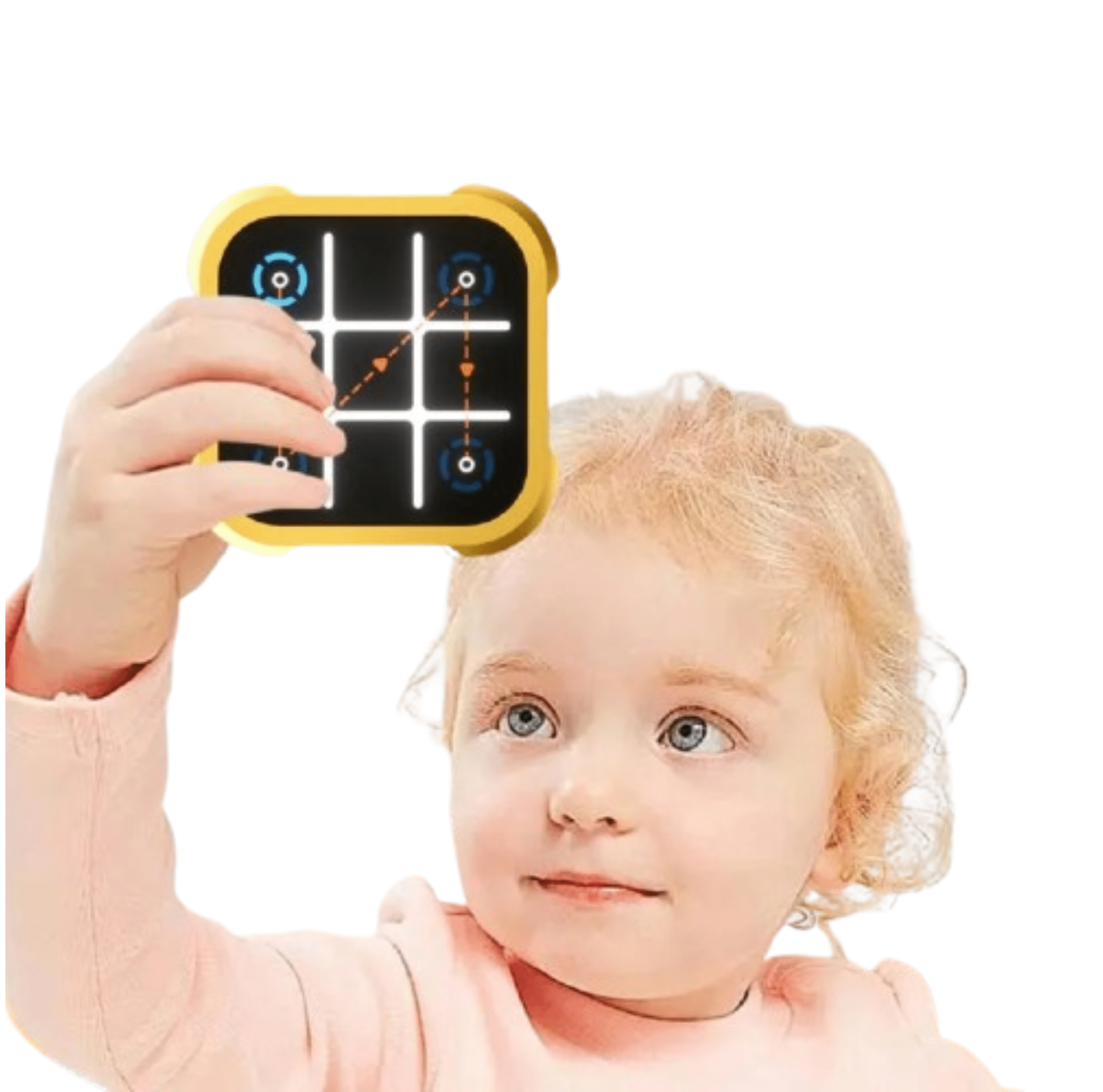 Elektronisches Tic Tac Toe Spiel – Noughts and Crosses, Memory Training, Kompaktes Reise - Spiel für Kinder und Erwachsene - Less Goods