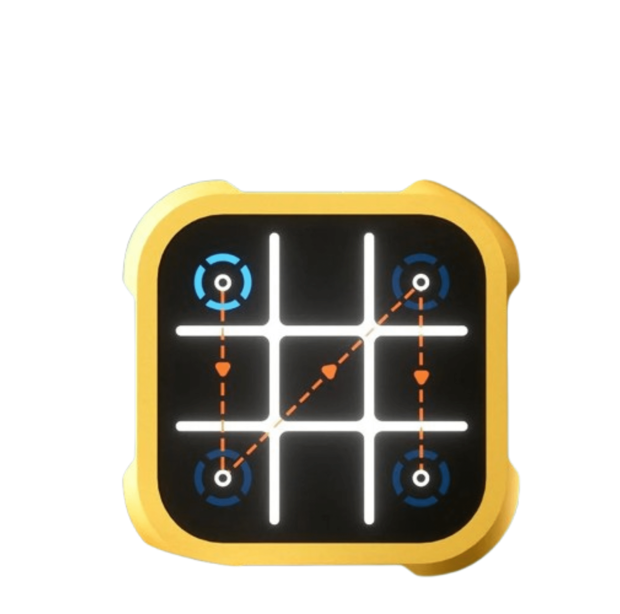 Elektronisches Tic Tac Toe Spiel – Noughts and Crosses, Memory Training, Kompaktes Reise - Spiel für Kinder und Erwachsene - Less Goods
