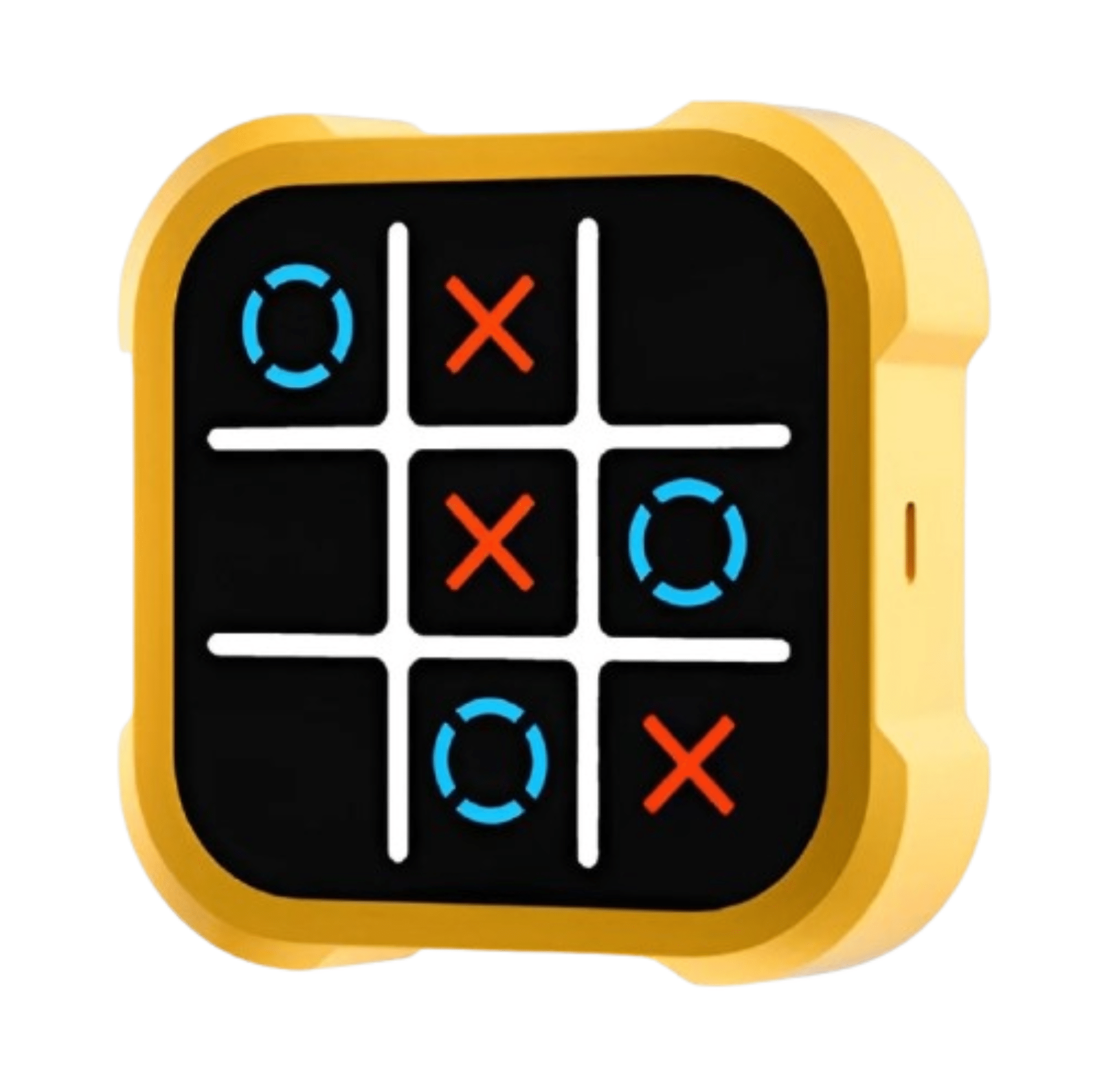 Elektronisches Tic Tac Toe Spiel – Noughts and Crosses, Memory Training, Kompaktes Reise - Spiel für Kinder und Erwachsene - Less Goods