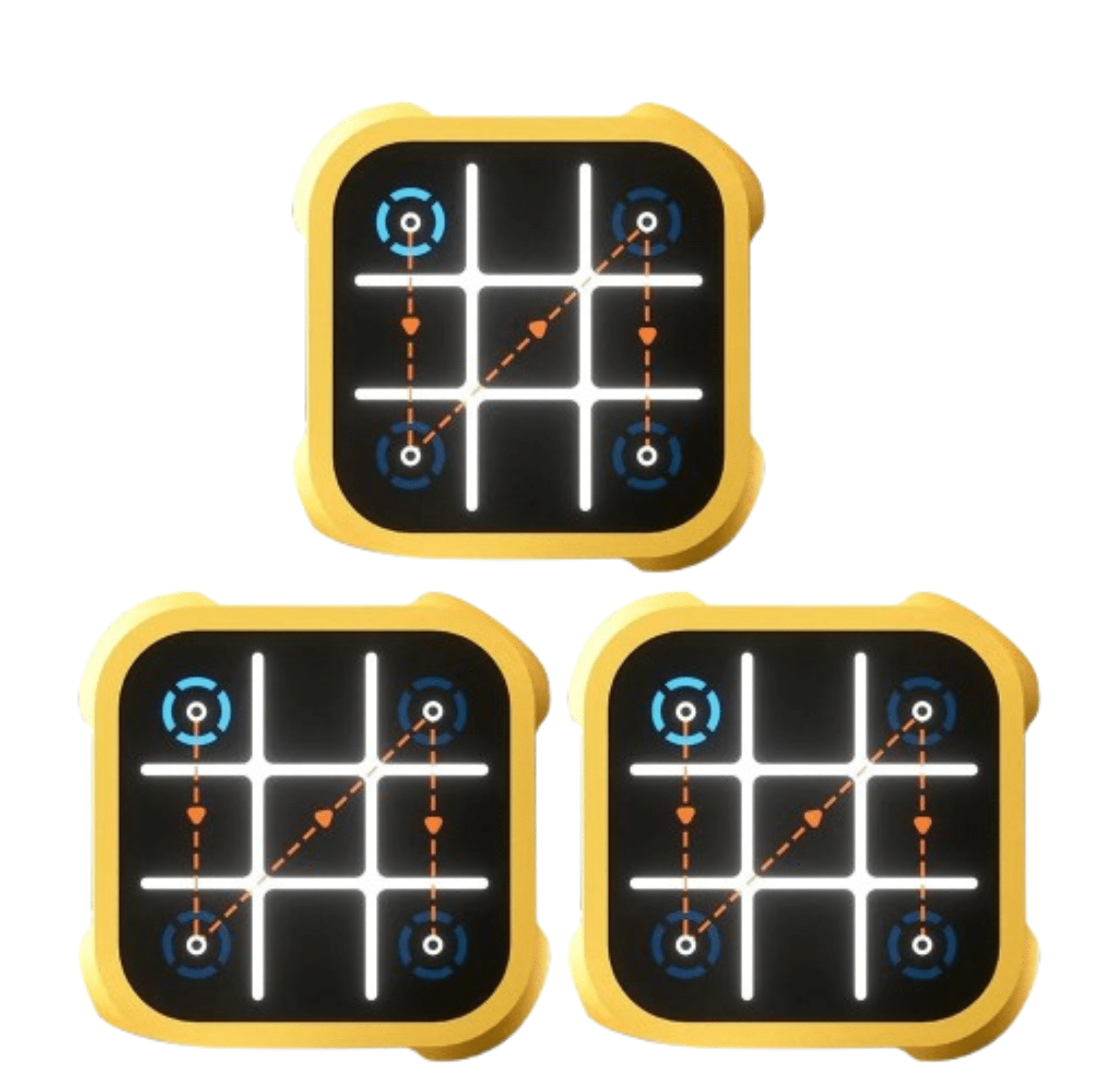 Elektronisches Tic Tac Toe Spiel – Noughts and Crosses, Memory Training, Kompaktes Reise - Spiel für Kinder und Erwachsene - Less Goods