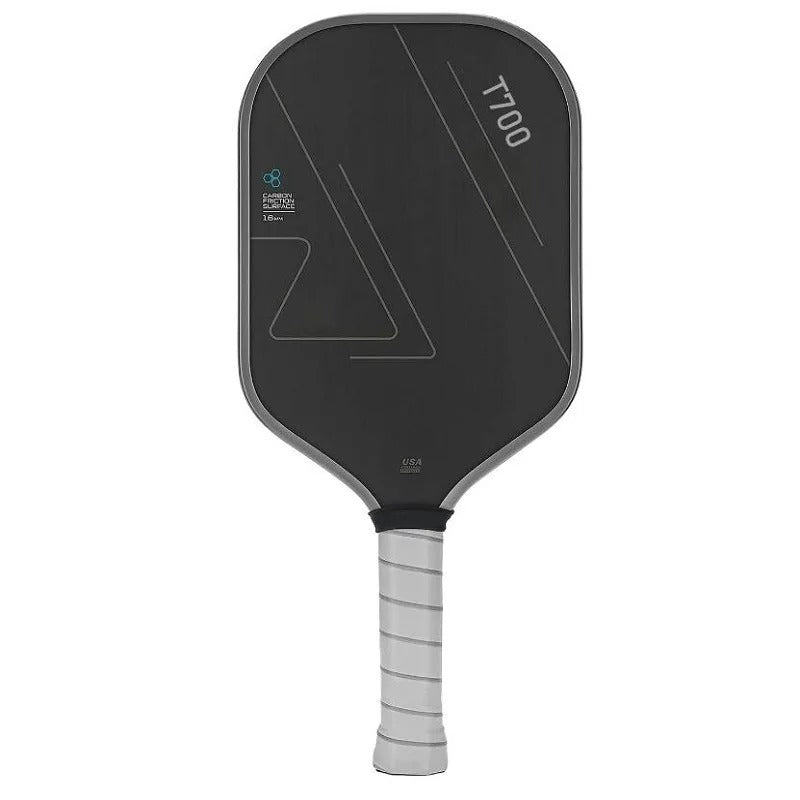 Pickleball Schläger T700 Carbon – 16 mm Premium - Carbonfaser mit Frosted Surface für mehr Spin, Kontrolle & Power – Rutschfester Griff - Less Goods