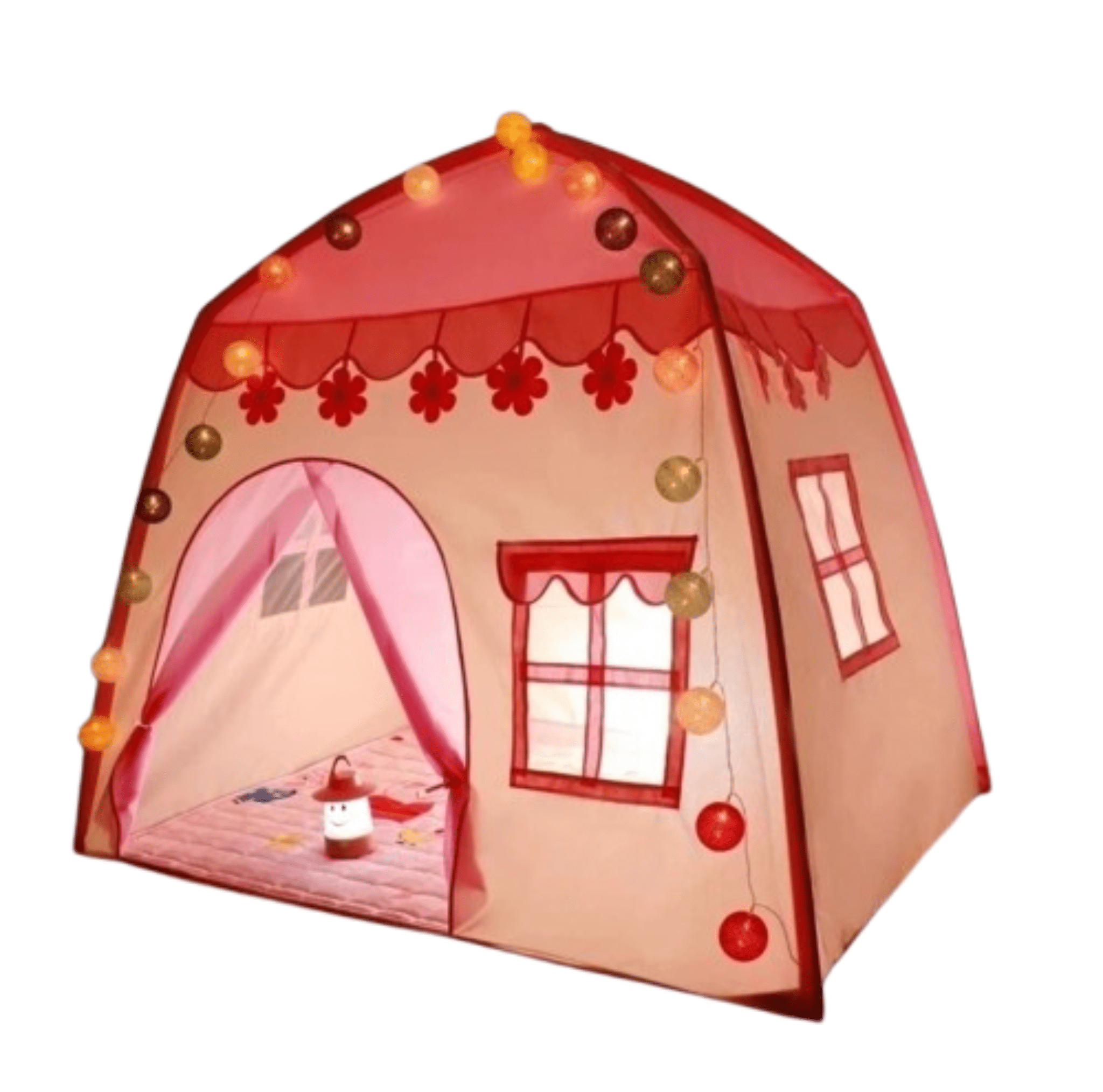 Kinder - Spielzelt Pink & Blau – Faltbares Indoor & Outdoor Spielhaus | Tragbares Teepee für Jungen & Mädchen ab 3 Jahren - Less Goods