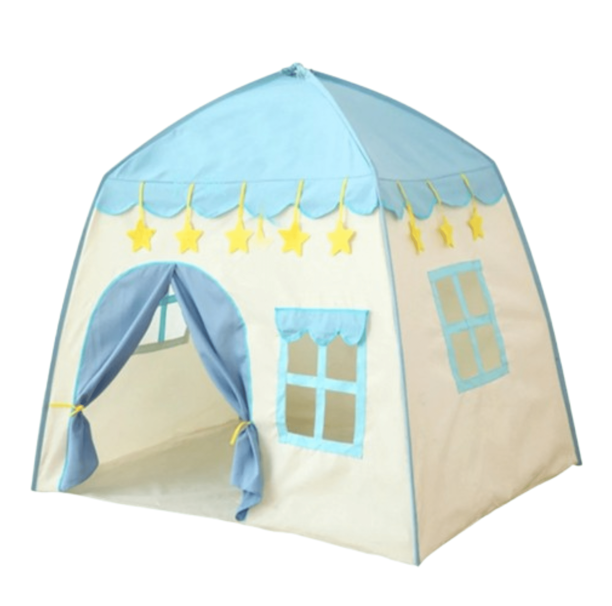 Kinder - Spielzelt Pink & Blau – Faltbares Indoor & Outdoor Spielhaus | Tragbares Teepee für Jungen & Mädchen ab 3 Jahren - Less Goods
