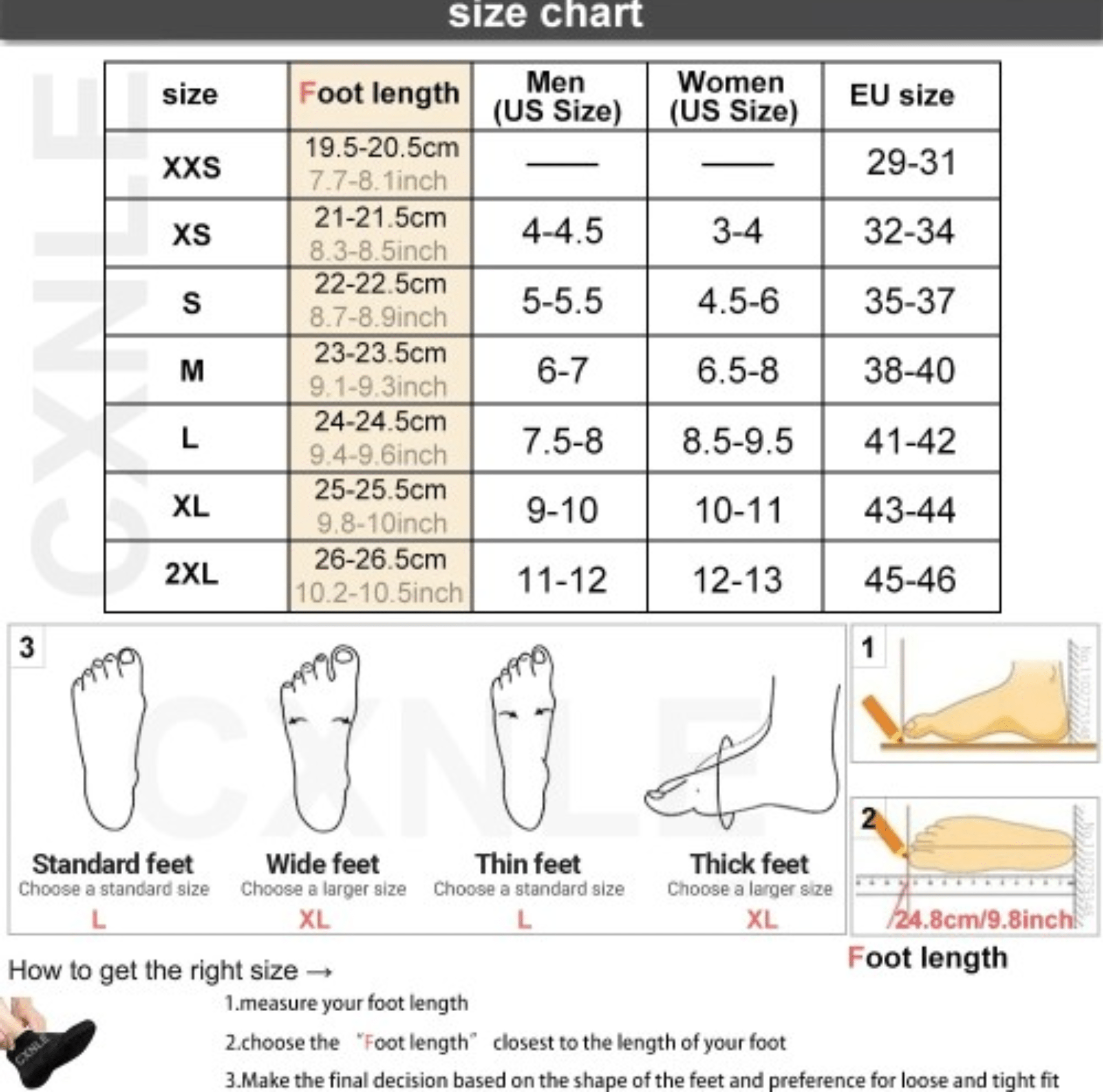 Neopren - Tauchsocken 5mm – Anti - Rutsch, Warm, Elastisch, für Schwimmen, Schnorcheln, Surfen und Wassersport – Unisex Wetsuit Socken - Less Goods