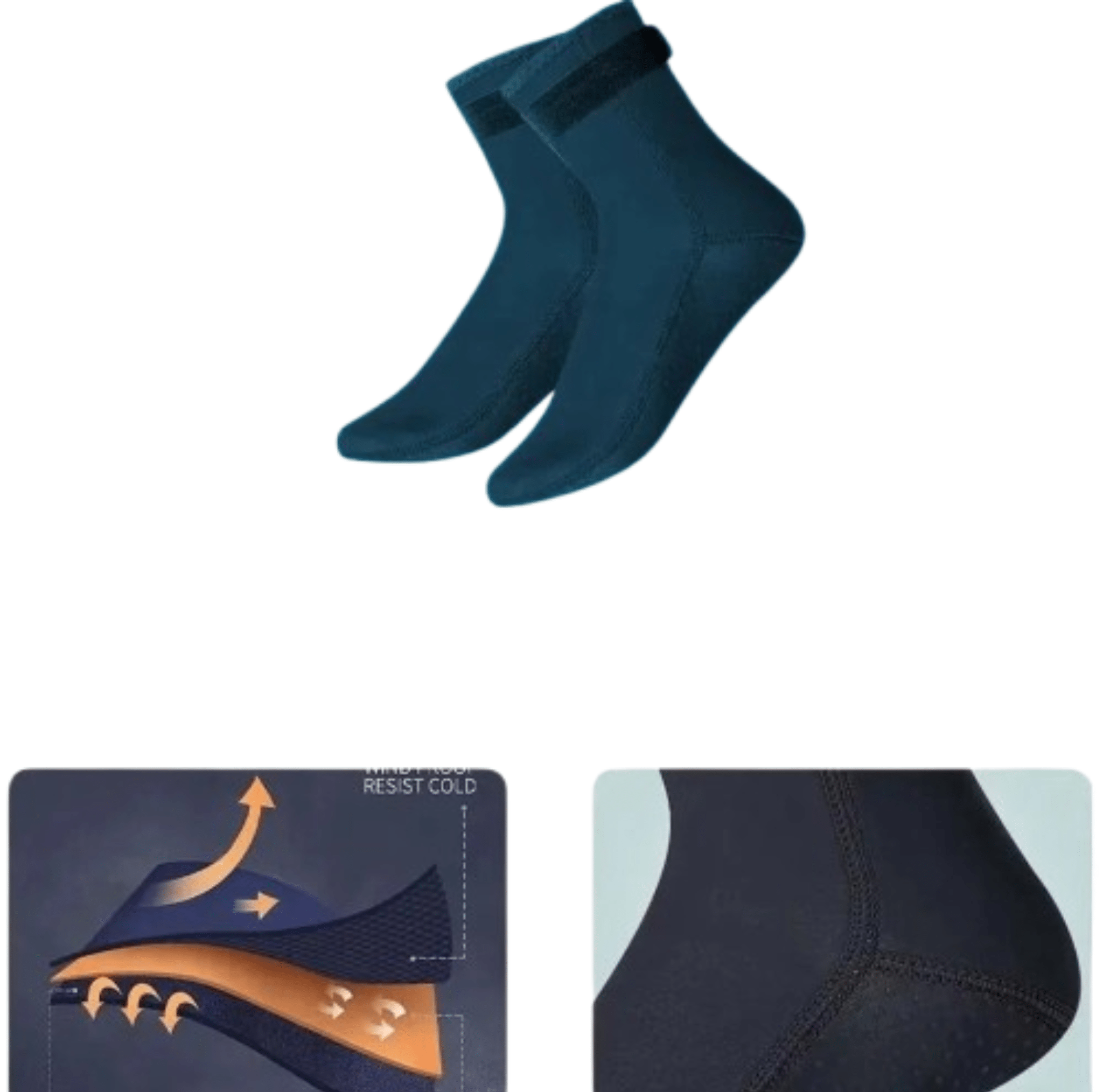 Neopren - Tauchsocken 5mm – Anti - Rutsch, Warm, Elastisch, für Schwimmen, Schnorcheln, Surfen und Wassersport – Unisex Wetsuit Socken - Less Goods