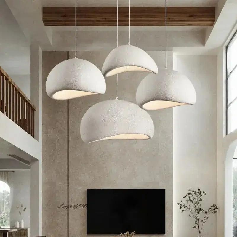 ResinAura™ Pendelleuchte – Moderne Japandi-Hängelampe aus Resin (E27, minimalistisch)