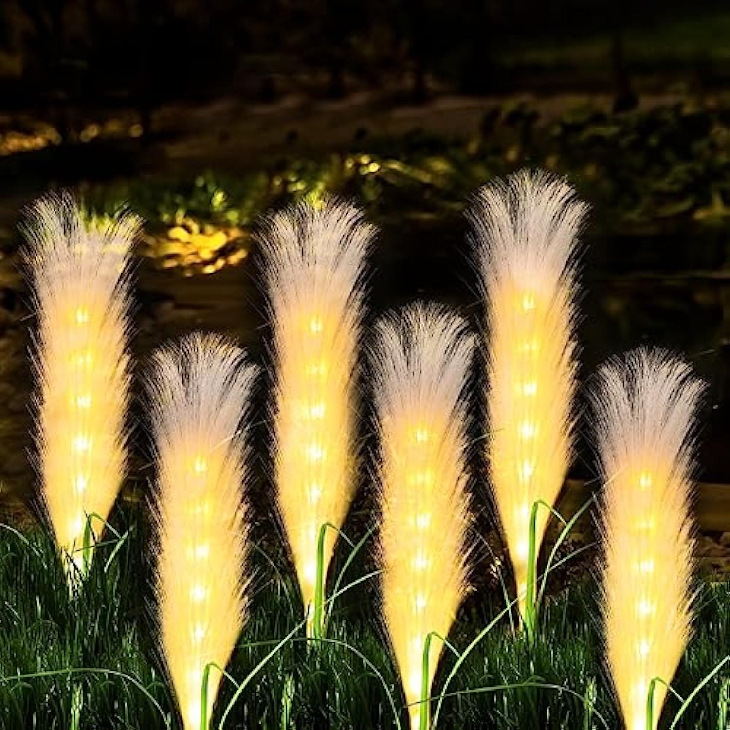ReedGlow™ Solar Fiber Reed Lights – Natürliche Solar-Gartenleuchten für Weg & Terrasse