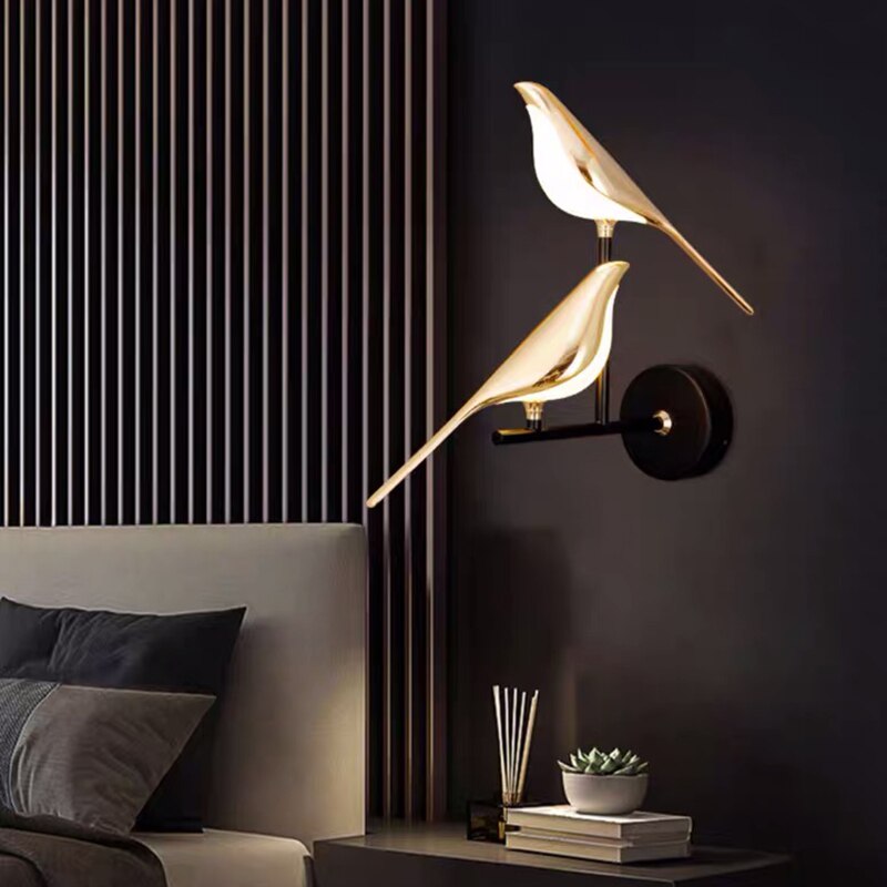 GlowFeather | Moderne LED-Vogel-Wandleuchte – Stilvoll & Elegant
