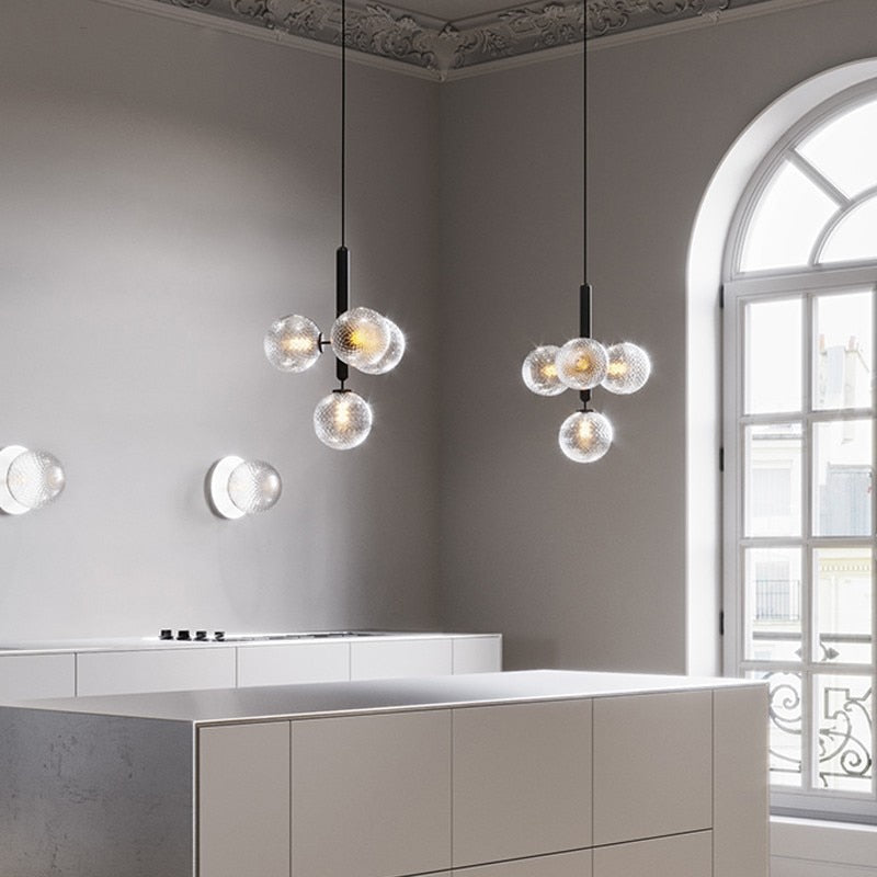 CrystalGlow™ Pendelleuchte – Moderne Hängelampe aus Glas & Aluminium