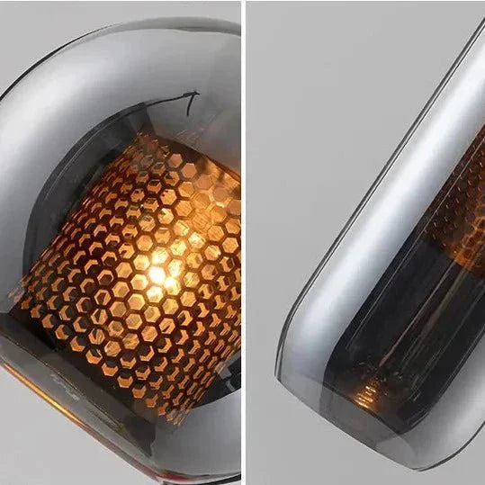 UrbanBeam™ Pendelleuchte – Moderne Hängelampe aus Eisen & Glas für Küche & Bad