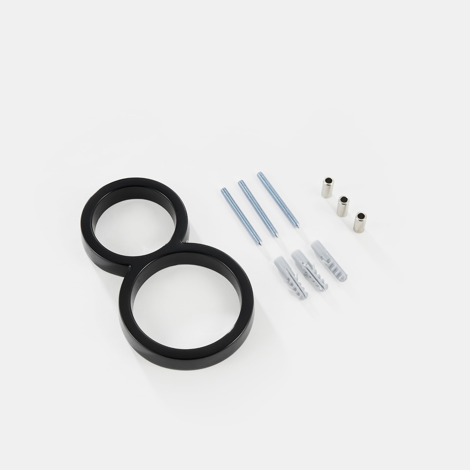 BlackSign™ Hausnummern Schwarz – Moderne Metall Hausnummer 10 cm, wetterfest, klare Sichtbarkeit, Außenbereich